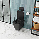 Купить Унитаз Cerutti SPA Maiella Aria MB CT9163 подвесной Черный матовый с сиденьем Микролифт в магазине сантехники Santeh-Crystal.ru
