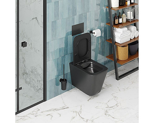 Santeh-Crystal.ru: Унитаз Cerutti SPA Maiella Aria MB CT9163 подвесной Черный матовый с сиденьем Микролифт Купить Унитаз Cerutti SPA Maiella Aria MB CT9163 подвесной Черный матовый с сиденьем Микролифт в магазине сантехники Santeh-Crystal.ru