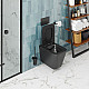 Купить Унитаз Cerutti SPA Maiella Aria MB CT9163 подвесной Черный матовый с сиденьем Микролифт в магазине сантехники Santeh-Crystal.ru