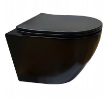 Унитаз Cerutti SPA Sella Aria MB CT9160 подвесной Черный матовый с сиденьем Микролифт