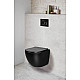 Приобрести Унитаз Cerutti SPA Sella Aria MB CT9160 подвесной Черный матовый с сиденьем Микролифт в магазине сантехники Santeh-Crystal.ru