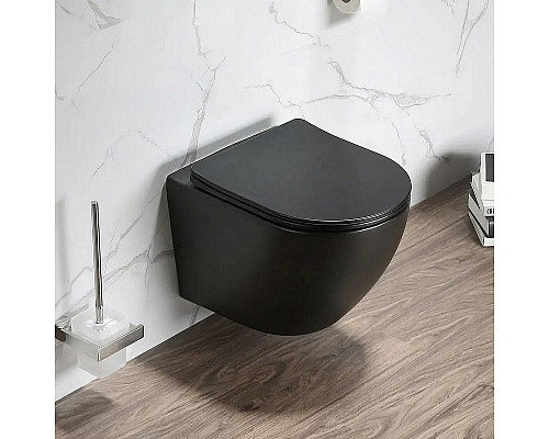 Santeh-Crystal.ru: Унитаз Cerutti SPA Ticino Aria MB CT8918 подвесной Черный матовый с сиденьем Микролифт Заказать Унитаз Cerutti SPA Ticino Aria MB CT8918 подвесной Черный матовый с сиденьем Микролифт в магазине сантехники Santeh-Crystal.ru