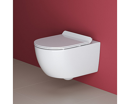 Унитаз Cezares Molveno CZR-2468-TH-R/CZR-2011-SC подвесной с сиденьем Микролифт