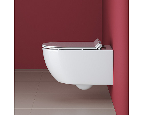 Унитаз Cezares Molveno CZR-2468-TH-R/CZR-2011-SC подвесной с сиденьем Микролифт