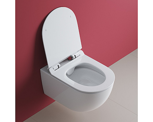 Унитаз Cezares Molveno CZR-2468-TH-R/CZR-2011-SC подвесной с сиденьем Микролифт