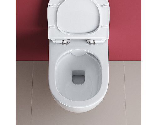 Унитаз Cezares Molveno CZR-2468-TH-R/CZR-2011-SC подвесной с сиденьем Микролифт