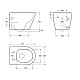 Комплект унитаза Cezares Stylus-Tor CZR-6601-TH-TOR/CZR2316SC с инсталляцией BelBagno BB002-80/BB014-SR-BIANCO с сиденьем Микролифт и Белой клавишей смыва