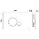 Комплект унитаза Cezares Stylus-Tor CZR-6601-TH-TOR/CZR2316SC с инсталляцией BelBagno BB002-80/BB014-SR-BIANCO с сиденьем Микролифт и Белой клавишей смыва