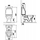 Купить Унитаз компакт Creavit Cocuk CK310-11CB00E-FF00+KC0802.01.1000E Белый с декором с сиденьем без бачка в магазине сантехники Santeh-Crystal.ru