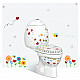 Купить Унитаз компакт Creavit Cocuk CK310-11CB00E-FF00+KC0802.01.1000E Белый с декором с сиденьем без бачка в магазине сантехники Santeh-Crystal.ru