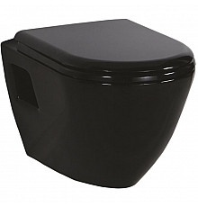 Унитаз Creavit Terra TP325-11SI00E-0000 подвесной Черный без сиденья