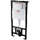 Заказать Комплект унитаза Creavit Terra TP325-11CB00E-0000+KC0103.03.0000E с сиденьем Микролифт и инсталляцией Alcaplast Sadroмodul AM101/1120-0001+M371 с клавишей смыва Хром в магазине сантехники Santeh-Crystal.ru