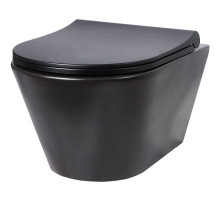 Унитаз Creto Logan L3 1003-002-L3BlMat подвесной Черный матовый без сиденья