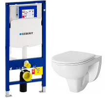 Комплект унитаза Damixa Jupiter DX77C1738SC с инсталляцией Geberit Duofix Sigma UP320 111.300.00.5 с сиденьем Микролифт