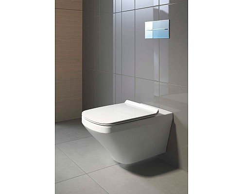 Купить Унитаз Duravit 45510900A1 Rimless подвесной с сиденьем Микролифт в магазине сантехники Santeh-Crystal.ru