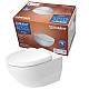 Купить Комплект унитаза Duravit Architec 45720900A1 с инсталляцией Grohe Rapid SL 38721001 с сиденьем Микролифт и клавишей смыва Хром в магазине сантехники Santeh-Crystal.ru