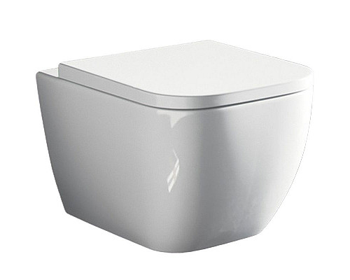 Santeh-Crystal.ru: Унитаз Excellent Ness CENL.3509.500.WH подвесной с сиденьем Микролифт Купить Унитаз Excellent Ness CENL.3509.500.WH подвесной с сиденьем Микролифт в магазине сантехники Santeh-Crystal.ru