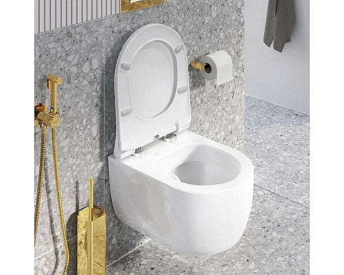 Santeh-Crystal.ru: Унитаз Excellent Odyss CENL.4609.490.WH подвесной с сиденьем Микролифт Купить Унитаз Excellent Odyss CENL.4609.490.WH подвесной с сиденьем Микролифт в магазине сантехники Santeh-Crystal.ru