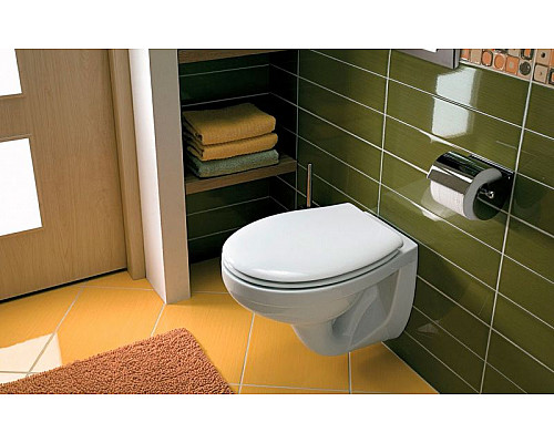 Купить Комплект унитаза Geberit Idol 458.122.2U.1 с инсталляцией Geberit Duofix с сиденьем Микролифт и клавишей смыва Альпийский белый в магазине сантехники Santeh-Crystal.ru