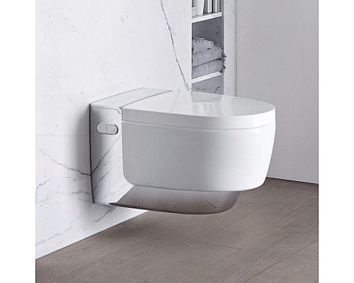 Купить Унитаз биде Geberit AquaClean Mera Comfort 146.214.21.1 Белый альпин/Хром в магазине сантехники Santeh-Crystal.ru