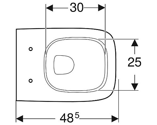 Купить Унитаз Geberit Renova Nr.1 Comprimo New 206145000 подвесной без сиденья Белый в магазине сантехники Santeh-Crystal.ru