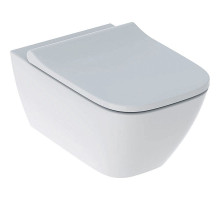 Унитаз Geberit Smyle Square 500.683.01.1 подвесной с сиденьем Микролифт