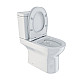 Заказать Унитаз компакт Iddis Drum Rimless DRU2DSEi24 с бачком и сиденьем Микролифт в магазине сантехники Santeh-Crystal.ru