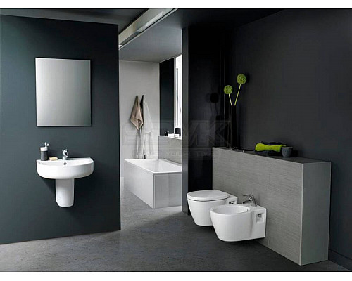 Купить Комплект унитаза с инсталляцией Ideal Standard Connect PR211601 с сиденьем Микролифт и клавишей смыва Хром в магазине сантехники Santeh-Crystal.ru