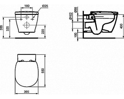 Santeh-Crystal.ru: Унитаз Ideal Standard Connect Rimless E814901 подвесной без сиденья Заказать Унитаз Ideal Standard Connect Rimless E814901 подвесной без сиденья в магазине сантехники Santeh-Crystal.ru