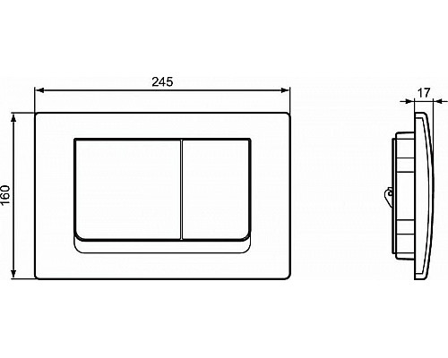 Купить Комплект унитаза с инсталляцией Ideal Standard Connect Prosys E212701 с сиденьем Микролифт и клавишей смыва Хром в магазине сантехники Santeh-Crystal.ru