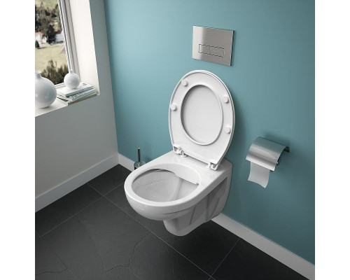 Приобрести Комплект унитаза с инсталляцией Ideal Standard Prosys Eco Frame Eurovit W660101 с сиденьем Микролифт в магазине сантехники Santeh-Crystal.ru