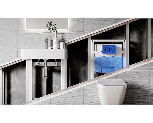 Заказать Комплект унитаза с инсталляцией Ideal Standard Prosys Exacto X042601 с сиденьем Микролифт в магазине сантехники Santeh-Crystal.ru