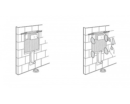 Заказать Комплект унитаза с инсталляцией Ideal Standard Prosys Exacto X042601 с сиденьем Микролифт в магазине сантехники Santeh-Crystal.ru