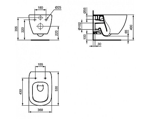 Santeh-Crystal.ru: Комплект унитаза с инсталляцией Ideal Standard Tesi T3868V1 с сиденьем Микролифт Купить Комплект унитаза с инсталляцией Ideal Standard Tesi T3868V1 с сиденьем Микролифт в магазине сантехники Santeh-Crystal.ru