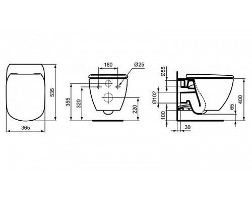 Santeh-Crystal.ru: Унитаз Ideal Standard Tesi T0079V1 подвесной без сиденья Купить Унитаз Ideal Standard Tesi T0079V1 подвесной без сиденья в магазине сантехники Santeh-Crystal.ru