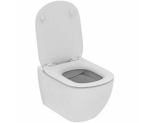 Приобрести Комплект унитаза с инсталляцией Ideal Standard Tesi Rimless TT00003/123A6 с сиденьем Микролифт и Черной матовой клавишей смыва в магазине сантехники Santeh-Crystal.ru