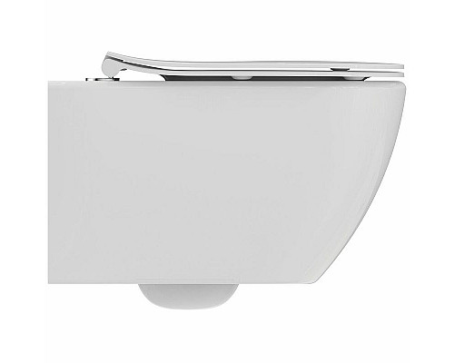 Приобрести Комплект унитаза с инсталляцией Ideal Standard Tesi Rimless TT00003/123AA с сиденьем Микролифт и клавишей смыва Хром в магазине сантехники Santeh-Crystal.ru