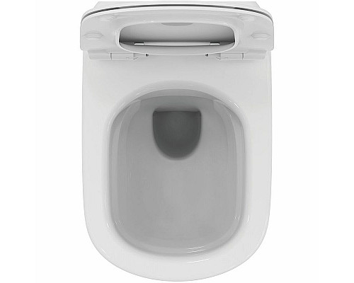 Купить Комплект унитаза с инсталляцией Ideal Standard Tesi Rimless TT00003/123JG с сиденьем Микролифт и клавишей смыва Хром матовый в магазине сантехники Santeh-Crystal.ru