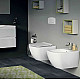 Купить Комплект унитаза с инсталляцией Ideal Standard Tesi Aqua Blade TT00002/115JG с сиденьем Микролифт и клавишей смыва Хром матовый в магазине сантехники Santeh-Crystal.ru