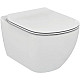 Купить Комплект унитаза с инсталляцией Ideal Standard Tesi Aqua Blade TT00002/123A6 с сиденьем Микролифт и Черной матовой клавишей смыва в магазине сантехники Santeh-Crystal.ru