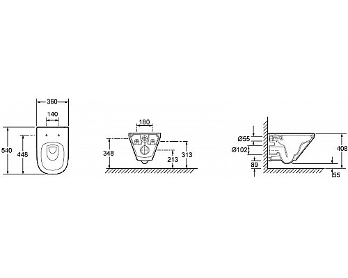 Приобрести Комплект унитаза Jacob Delafon Modern Life E21774RU-00 с сиденьем Микролифт в магазине сантехники Santeh-Crystal.ru