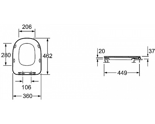 Приобрести Комплект унитаза Jacob Delafon Modern Life E21774RU-00 с сиденьем Микролифт в магазине сантехники Santeh-Crystal.ru