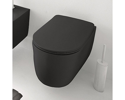 Santeh-Crystal.ru: Унитаз Kerasan Nolita 531431 подвесной Черный матовый без сиденья Заказать Унитаз Kerasan Nolita 531431 подвесной Черный матовый без сиденья в магазине сантехники Santeh-Crystal.ru