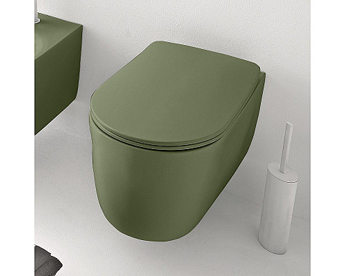 Santeh-Crystal.ru: Унитаз Kerasan Nolita 531411 подвесной Verde без сиденья Приобрести Унитаз Kerasan Nolita 531411 подвесной Verde без сиденья в магазине сантехники Santeh-Crystal.ru