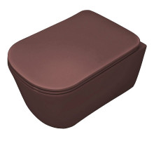 Унитаз Kerasan Tribeca 511475 подвесной Borgogna matt без сиденья