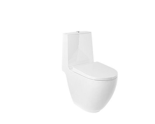 Унитаз-компакт Kludi Resa D 24WCB0643 цвет Белый глянцевый без бачка и сиденья