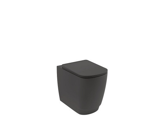 Унитаз приставной Kludi Resa S 27WCB0339 цвет Черный матовый без сиденья