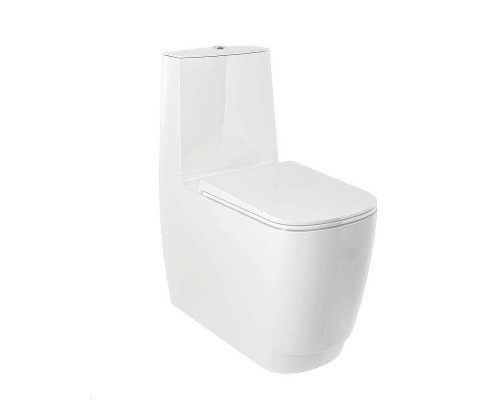 Унитаз-компакт Kludi Resa S 27WCB0153 цвет Белый матовый без бачка и сиденья