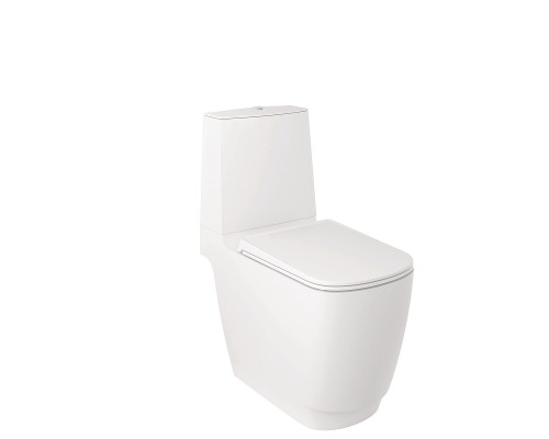 Унитаз-компакт Kludi Resa S 27WCB0253 цвет Белый матовый без бачка и сиденья
