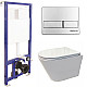 Заказать Комплект унитаза Koller Pool Orion OR-0515-RW с инсталляцией Berges Wasserhaus Novum L3 040213 с сиденьем Микролифт и клавишей смыва Хром в магазине сантехники Santeh-Crystal.ru